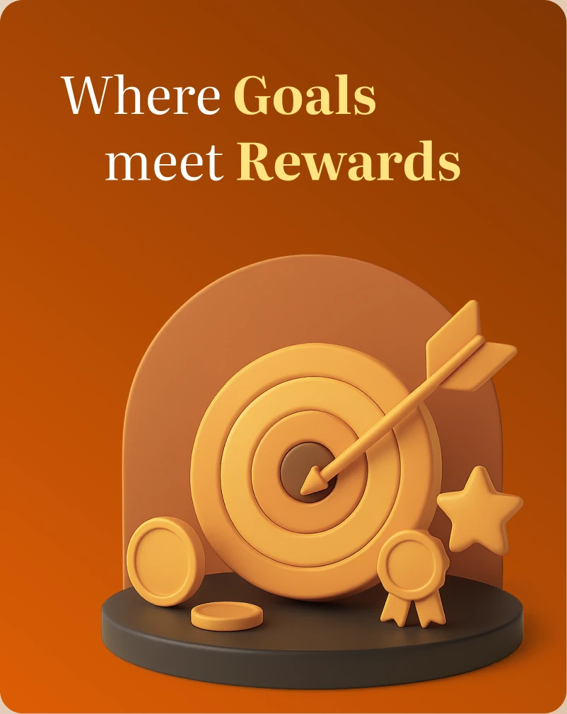 Where goals meet rewards card