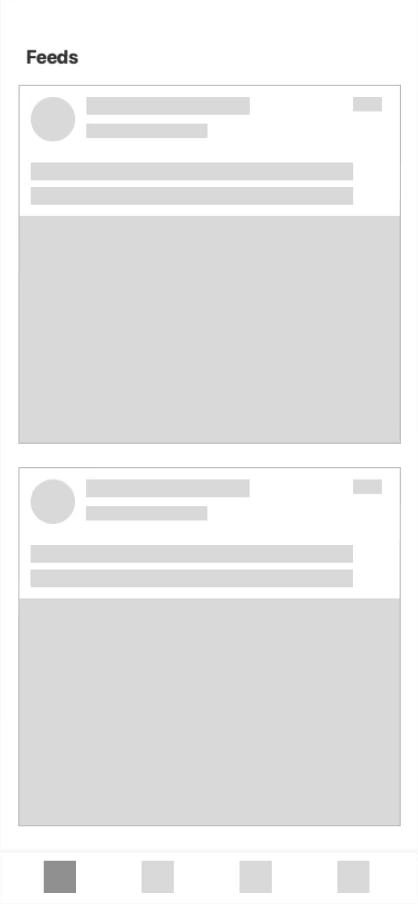 Wireframe: Feeds