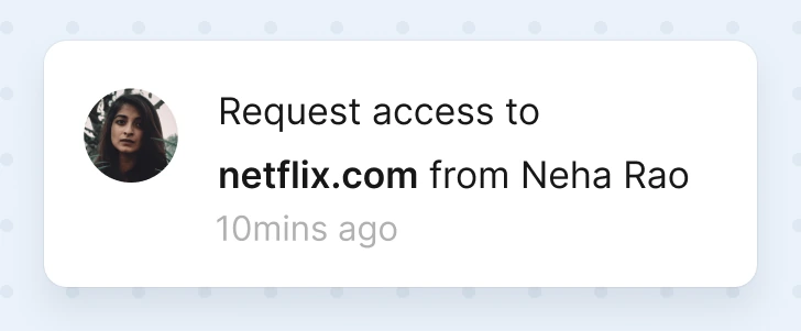 Request to access netflix.com
