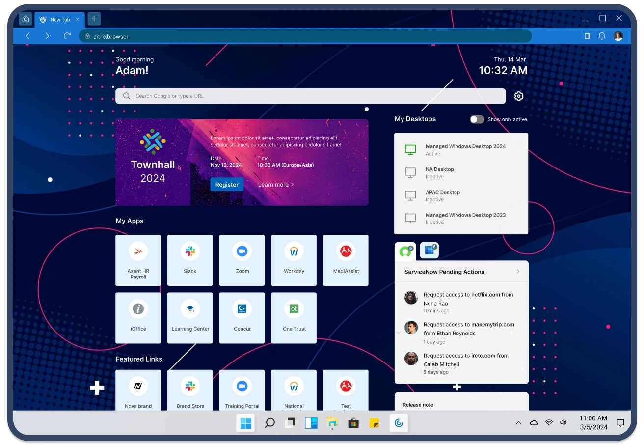 Browser home: Townhall 2024