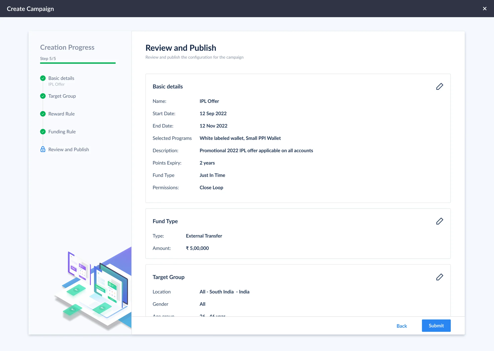 Step 5: review and publish