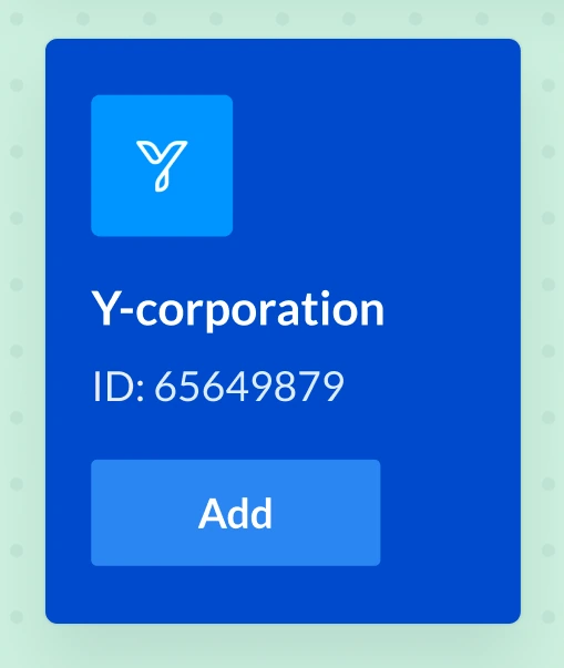 Y-corporation card